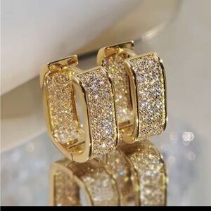 Elegant Gold and Silver Hoop Earrings